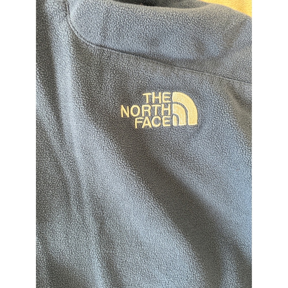 The North Face Mens Full Zip Fleece Jacket Blue Two Tone Mock Neck Medium - Picture 12 of 13